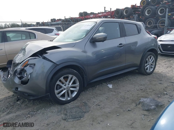 2016 Nissan Juke S with VIN JN8AF5MR3GT608584, listed as a IAAI auction lot 41709025 with 63,616 mi miles. Bid and sale history available at carsss.com. Image 17.