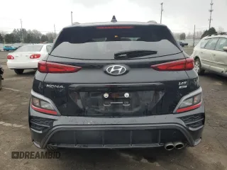 2023 Hyundai Kona N Line with VIN KM8K3CA39PU007313, listed as a Copart auction lot 87657315 with 12,052 mi miles and Salvage Title. Bid and sale history available at carsss.com. Image 6.