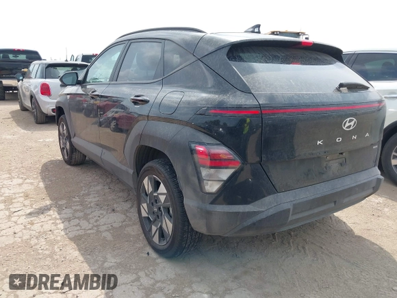 2025 Hyundai Kona SEL with VIN KM8HBCAB3SU204782, listed as a IAAI auction lot 42180938 with 17,920 mi miles and . Bid and sale history available at carsss.com. Image 3.