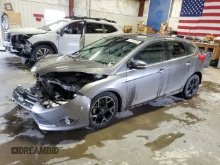 2012 Ford Focus Titanium with VIN 1FAHP3N24CL222852, listed as a Copart auction lot 45163765 with 107,848 mi miles and Salvage Title. Bid and sale history available at carsss.com. Image 1.