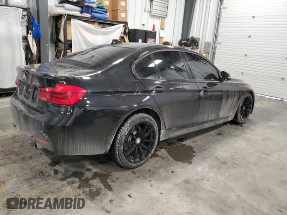 2017 BMW 3 Series 340i xDrive with VIN WBA8B7C30HA189991, listed as a Copart auction lot 45482395 with 143,720 mi miles and Salvage Title. Bid and sale history available at carsss.com. Image 3.
