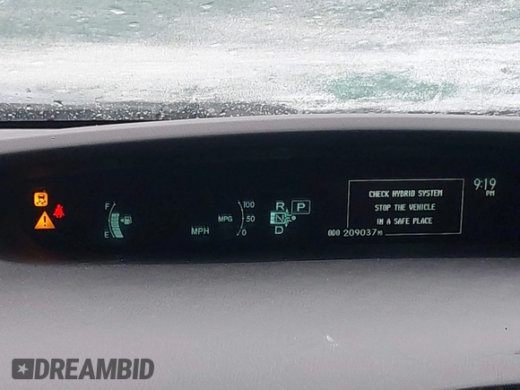 2014 Toyota Prius Four with VIN JTDKN3DUXE0382540, listed as a IAAI auction lot 41922162 with 209,037 mi miles. Bid and sale history available at carsss.com. Image 7.