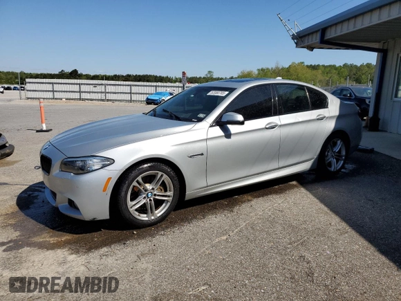 2014 BMW 5 Series 528i with VIN WBA5A5C54ED509285, listed as a Copart auction lot 52080765 with 104,802 mi miles and Salvage Title. Bid and sale history available at carsss.com. Image 1.