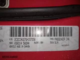2016 Chrysler 300 with VIN 2C3CCAGG7GH157256, listed as a IAAI auction lot 41195851 with 81,172 mi miles. Bid and sale history available at carsss.com. Image 9.