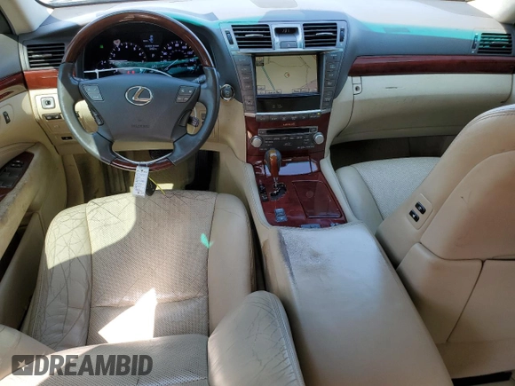 2010 Lexus LS 460 with VIN JTHBL5EF0A5094443, listed as a Copart auction lot 48040905 with 175,415 mi miles and Salvage Title. Bid and sale history available at carsss.com. Image 8.
