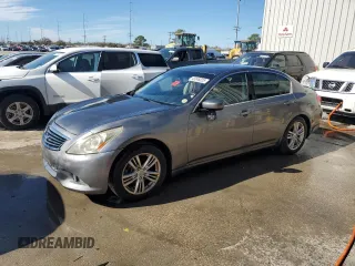 2011 Infiniti G25 Sedan Journey with VIN JN1DV6AP4BM602335, listed as a Copart auction lot 43348225 with 118,732 mi miles and Salvage Title. Bid and sale history available at carsss.com. Image 1.