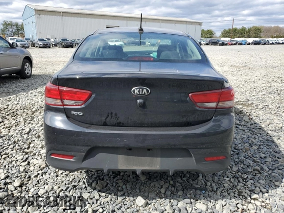 2020 Kia Rio LX with VIN 3KPA24AD1LE286105, listed as a Copart auction lot 53278155 with 0 mi miles and Salvage Title. Bid and sale history available at carsss.com. Image 6.