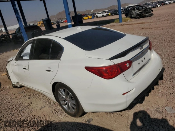 2015 Infiniti Q50 Premium with VIN JN1BV7ARXFM396992, listed as a Copart auction lot 71112754 with Not Provided miles and Salvage Title. Bid and sale history available at DreamBid. Image 2.