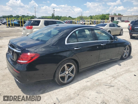 2017 Mercedes-Benz E 300 Luxury with VIN WDDZF4KB7HA017434, listed as a Copart auction lot 58845495 with 73,971 mi miles and Salvage title. Bid and sale history available at DreamBid. Image 3.