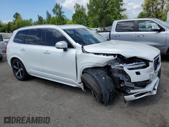 2018 Volvo XC90 R-Design with VIN YV4A22PM4J1321020, listed as a Copart auction lot 50467864 with 105,466 mi miles and Salvage Title. Bid and sale history available at carsss.com. Image 4.