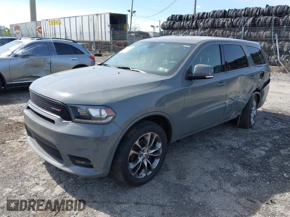 2020 Dodge Durango GT Plus with VIN 1C4RDJDG0LC261866, listed as a IAAI auction lot 42137323 with 103,507 mi miles and . Bid and sale history available at DreamBid. Image 2.