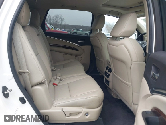 2017 Acura MDX with VIN 5FRYD4H39HB024919, listed as a IAAI auction lot 41785118 with 90,573 mi miles. Bid and sale history available at carsss.com. Image 8.