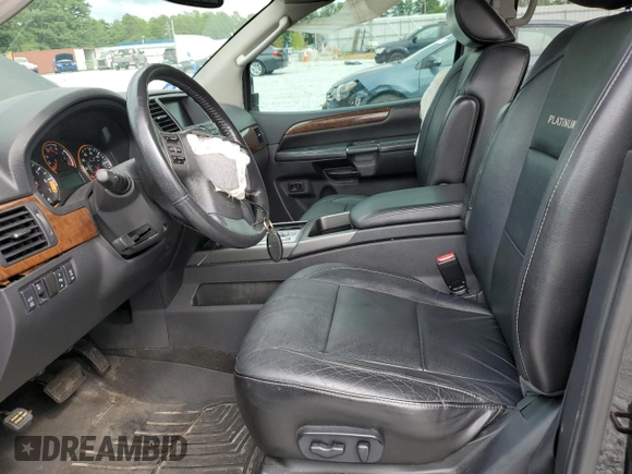 2012 Nissan Armada Platinum z VIN 5N1AA0NC4CN613049, wystawiony jako Copart lot #64414564 z przebiegiem 143 009 mil mil oraz Szkoda całkowita • Salvage title. Historia ofert i sprzedaży dostępna na DreamBid. Obrazek 7.