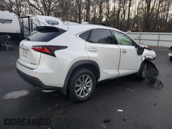 2017 Lexus NX 200t with VIN JTJBARBZ8H2114203, listed as a Copart auction lot 84314244 with Not provided miles and Salvage title. Bid and sale history available at DreamBid. Image 3.