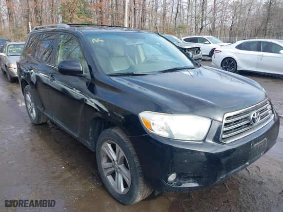 2009 Toyota Highlander Sport with VIN JTEES43A892129046, listed as a IAAI auction lot 41533224 with 178,359 mi miles. Bid and sale history available at carsss.com. Image 1.