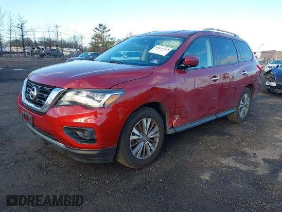 2017 Nissan Pathfinder SL with VIN 5N1DR2MM1HC695630, listed as a IAAI auction lot 41853343 with 91,791 mi miles. Bid and sale history available at carsss.com. Image 17.