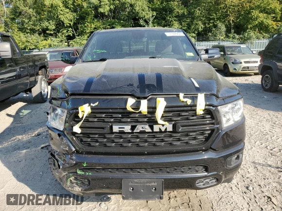 2023 Ram 1500 Big Horn with VIN 1C6SRFBT3PN621388, listed as a Copart auction lot 71449024 with 18,031 mi miles and Salvage Title. Bid and sale history available at carsss.com. Image 5.