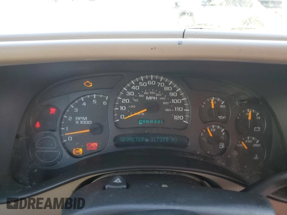 2005 GMC Yukon SLT z VIN 1GKEC13TX5R106956, wystawiony jako Copart lot #52486205 z przebiegiem 317 375 mil mil oraz Szkoda całkowita • Salvage title. Historia ofert i sprzedaży dostępna na DreamBid. Obrazek 9.
