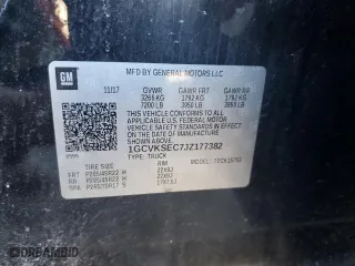 2018 Chevrolet Silverado 1500 LTZ with VIN 1GCVKSEC7JZ177382, listed as a Copart auction lot 51867354 with 91,287 mi miles and Salvage Title. Bid and sale history available at carsss.com. Image 12.