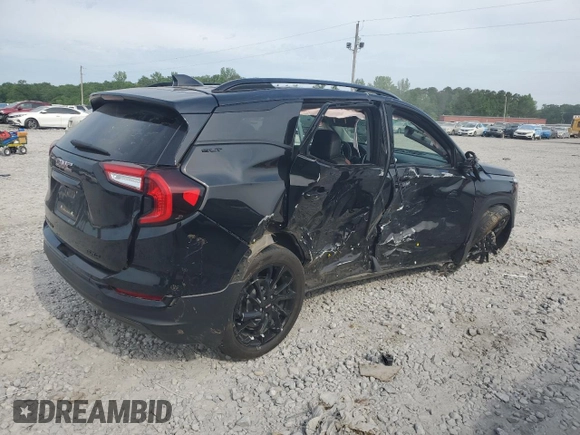 2024 GMC Terrain SLT with VIN 3GKALVEG6RL203641, listed as a Copart auction lot 53974855 with 37,997 mi miles and Salvage title. Bid and sale history available at DreamBid. Image 3.