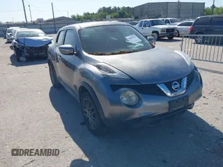 2015 Nissan Juke SV with VIN JN8AF5MR6FT512575, listed as a IAAI auction lot 42000260 with 160,588 mi miles. Bid and sale history available at carsss.com. Image 1.