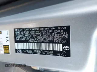 2024 Toyota Prius LE z VIN JTDACAAU9R3035781, wystawiony jako IAAI lot #41458562 z przebiegiem 1 592 mil mil oraz . Historia ofert i sprzedaży dostępna na DreamBid. Obrazek 9.