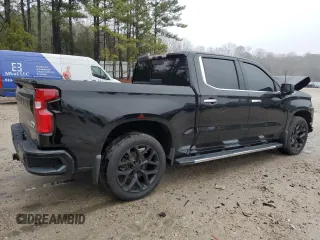 2020 Chevrolet Silverado 1500 High Country with VIN 1GCUYHED7LZ248458, listed as a Copart auction lot 44598785 with 91,793 mi miles and Salvage Title. Bid and sale history available at carsss.com. Image 3.