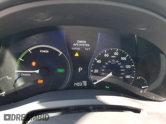 2010 Lexus RX 450h with VIN JTJBC1BA9A2023078, listed as a Copart auction lot 48934725 with 140,318 mi miles and Salvage Title. Bid and sale history available at DreamBid. Image 9.