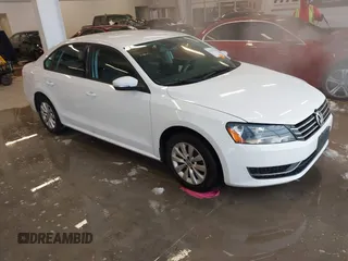2012 Volkswagen Passat S w/Appearance with VIN 1VWAH7A35CC107902, listed as a IAAI auction lot 41243434 with 158,889 mi miles. Bid and sale history available at carsss.com. Image 1.