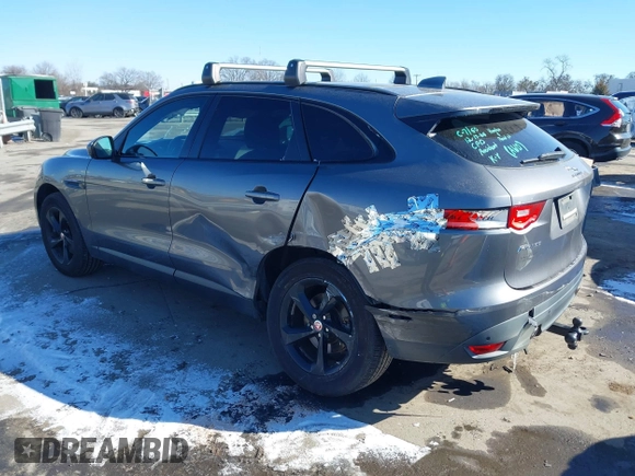 2018 Jaguar F-Pace 30t Premium with VIN SADCJ2GX4JA290073, listed as a IAAI auction lot 41399044 with 106,624 mi miles and . Bid and sale history available at DreamBid. Image 3.