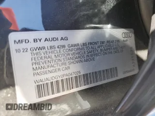 2023 Audi A3 Premium with VIN WAUAUDGY0PA047025, listed as a Copart auction lot 63116293 with 1,232 mi miles. Bid and sale history available at carsss.com. Image 12.
