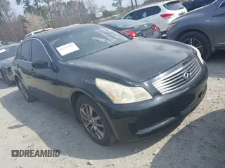 2009 Infiniti G37 Sedan x with VIN JNKCV61F39M354443, listed as a IAAI auction lot 41735542 with 203,652 mi miles. Bid and sale history available at carsss.com. Image 1.