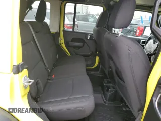 2022 Jeep Wrangler Unlimited High Tide with VIN 1C4HJXDG0NW204141, listed as a Copart auction lot 77570924 with 58,114 mi miles and Salvage Title. Bid and sale history available at DreamBid. Image 10.