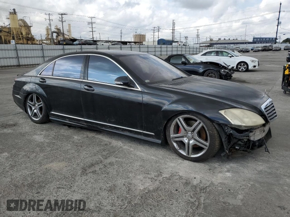 2007 Mercedes-Benz S 550 with VIN WDDNG71X27A109821, listed as a Copart auction lot 54791055 with 197,574 mi miles and Clean Title. Bid and sale history available at DreamBid. Image 4.