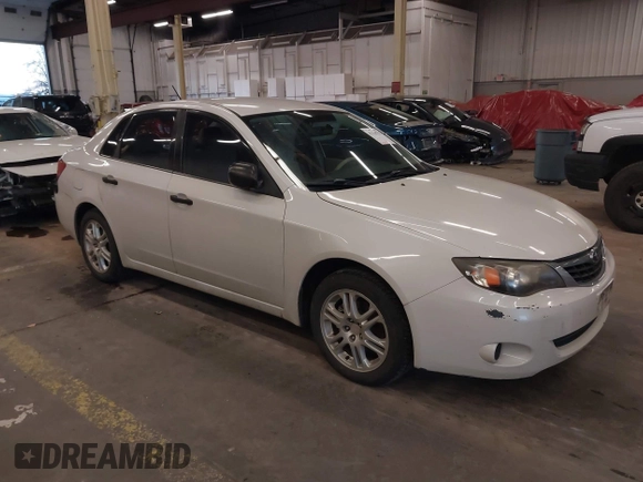2008 Subaru Impreza Sedan (Natl) i w/Premium Pkg with VIN JF1GE61678G507041, listed as a IAAI auction lot 41214752 with 218,785 mi miles. Bid and sale history available at carsss.com. Image 1.