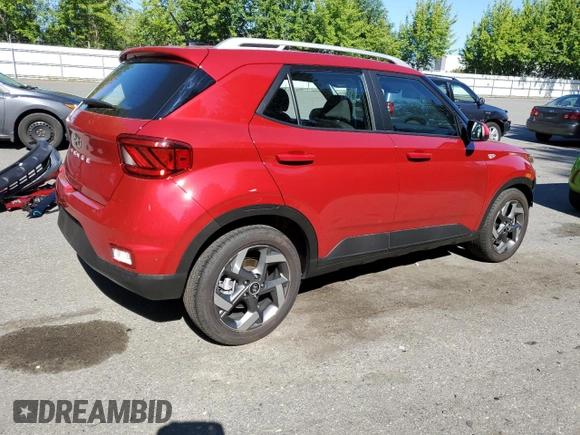 2023 Hyundai Venue SEL with VIN KMHRC8A38PU241678, listed as a Copart auction lot 63026355 with 5,959 mi miles and Salvage title. Bid and sale history available at DreamBid. Image 3.