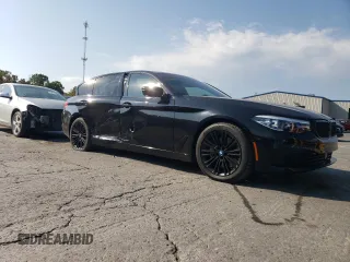 2019 BMW 5 Series 530e xDrive with VIN WBAJB1C5XKB376818, listed as a Copart auction lot 74683034 with 108,066 mi miles and Salvage title. Bid and sale history available at DreamBid. Image 4.