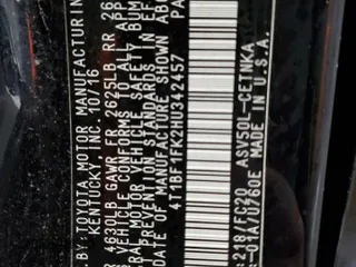 2017 Toyota Camry XLE with VIN 4T1BF1FK2HU342457, listed as a Copart auction lot 44991755 with Not Provided miles and Salvage Title. Bid and sale history available at DreamBid. Image 13.