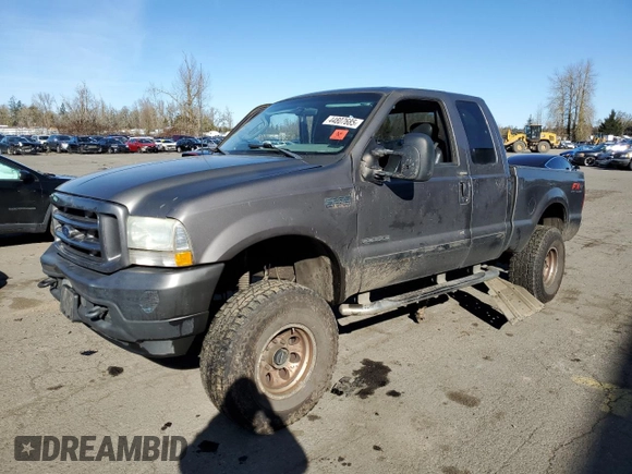 2003 Ford Super Duty F-250 XL with VIN 1FTNX21F13EA03707, listed as a Copart auction lot 44807685 with 0 mi miles and Salvage Title. Bid and sale history available at carsss.com. Image 1.