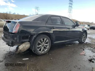 2014 Chrysler 300 with VIN 2C3CCAGG7EH298065, listed as a Copart auction lot 45703325 with 140,800 mi miles and Salvage Title. Bid and sale history available at carsss.com. Image 3.