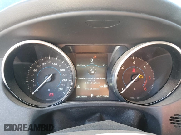 2018 Jaguar F-Pace 20d Premium with VIN SADCJ2FN4JA263097, listed as a Copart auction lot 54491515 with 214,297 mi miles and Clean title. Bid and sale history available at DreamBid. Image 9.
