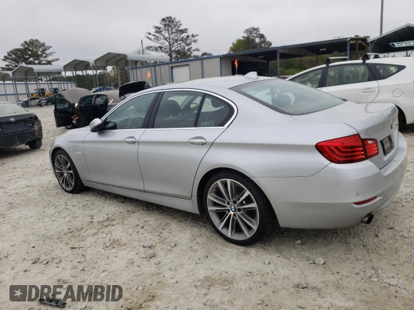 2015 BMW 5 Series 535i with VIN WBA5B1C53FD921981, listed as a Copart auction lot 48983675 with 100,397 mi miles and Salvage Title. Bid and sale history available at carsss.com. Image 2.