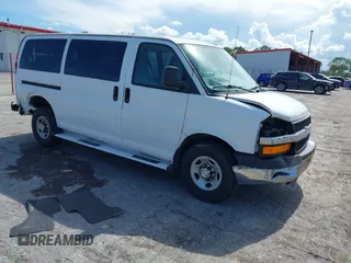 2014 Chevrolet Express Passenger 1LT with VIN 1GAZGYFG8E1130432, listed as a IAAI auction lot 42487756 with 176,418 mi miles and . Bid and sale history available at DreamBid. Image 1.