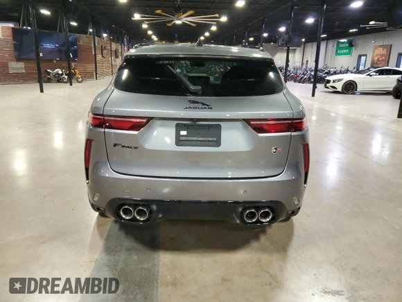 2023 Jaguar F-Pace SVR with VIN SADCZ2EE1PA704896, listed as a Copart auction lot 47456695 with 6,623 mi miles and Salvage Title. Bid and sale history available at DreamBid. Image 4.