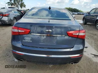 2015 Kia Cadenza Premium with VIN KNALN4D74F5195476, listed as a Copart auction lot 72385204 with 106,399 mi miles and Salvage Title. Bid and sale history available at carsss.com. Image 6.