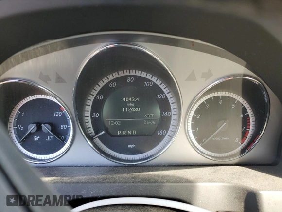 2011 Mercedes-Benz C 300 Sport with VIN WDDGF8BBXBR142614, listed as a Copart auction lot 42601125 with 112,480 mi miles and Salvage Title. Bid and sale history available at carsss.com. Image 9.