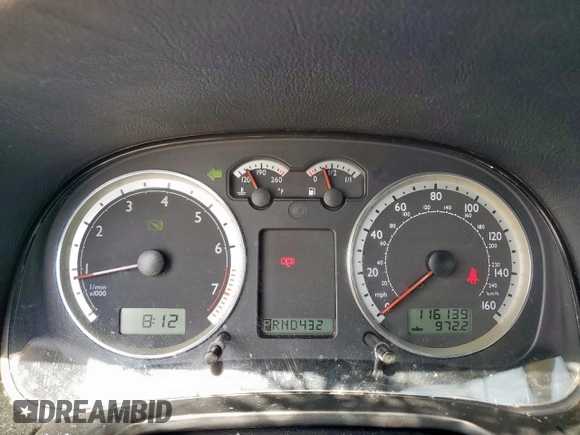 2004 Volkswagen Jetta GLS with VIN 3VWSE69M44M087341, listed as a Copart auction lot 59935515 with 116,139 mi miles and Salvage title. Bid and sale history available at DreamBid. Image 9.