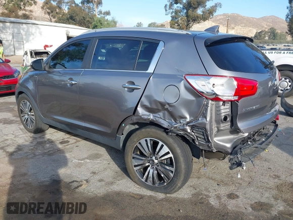 2015 Kia Sportage EX with VIN KNDPCCAC5F7723553, listed as a IAAI auction lot 40984662 with 44,227 mi miles and . Bid and sale history available at DreamBid. Image 3.