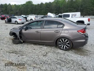 2015 Honda Civic EX-L z VIN 19XFB2F91FE059094, wystawiony jako Copart lot #54218755 z przebiegiem Nie podano mil oraz Szkoda całkowita • Salvage title. Historia ofert i sprzedaży dostępna na DreamBid. Obrazek 2.