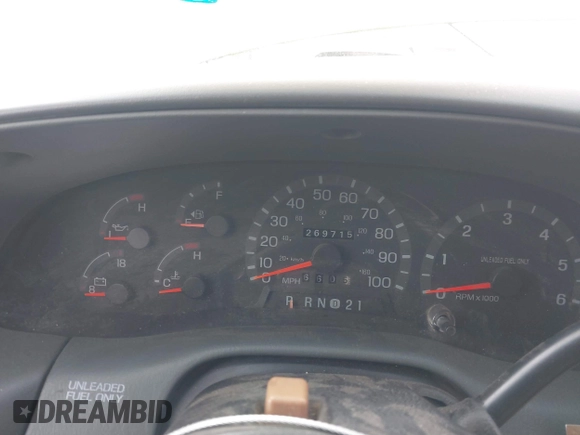 1997 Ford F-150 XL with VIN 1FTDX1861VKA60604, listed as a IAAI auction lot 41060909 with 269,715 mi miles. Bid and sale history available at carsss.com. Image 7.